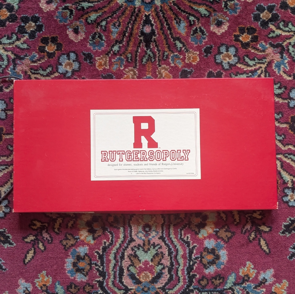 Vintage Rutgersopoly Rutgers Monopoly Board Game 1st Edition